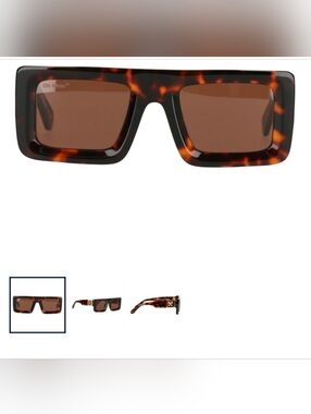 Off-White Leonardo Sunglasses-color Havana Brown